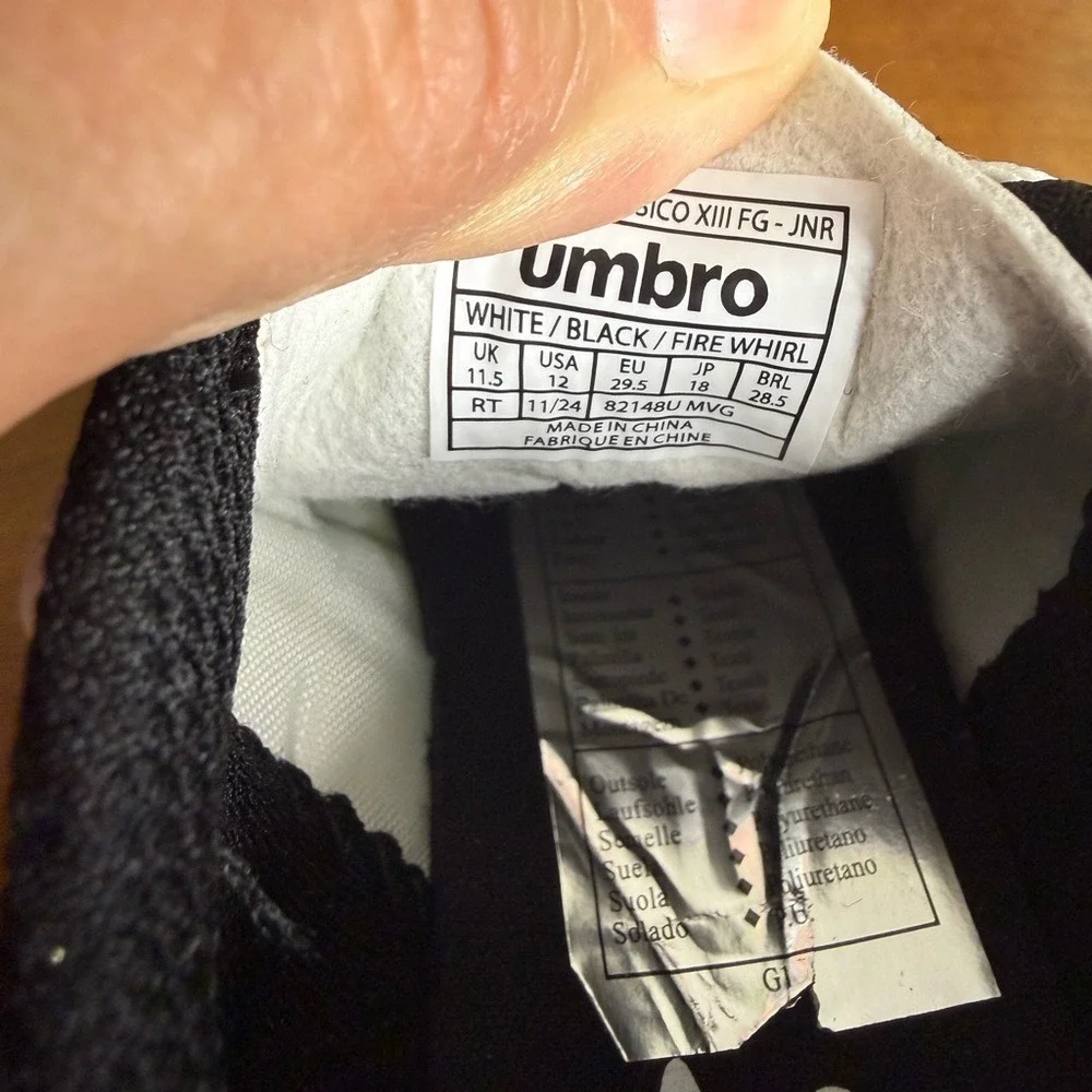 NEW Umbro Classico youth kids soccer cleats size 12 C boy girl unisex athletic